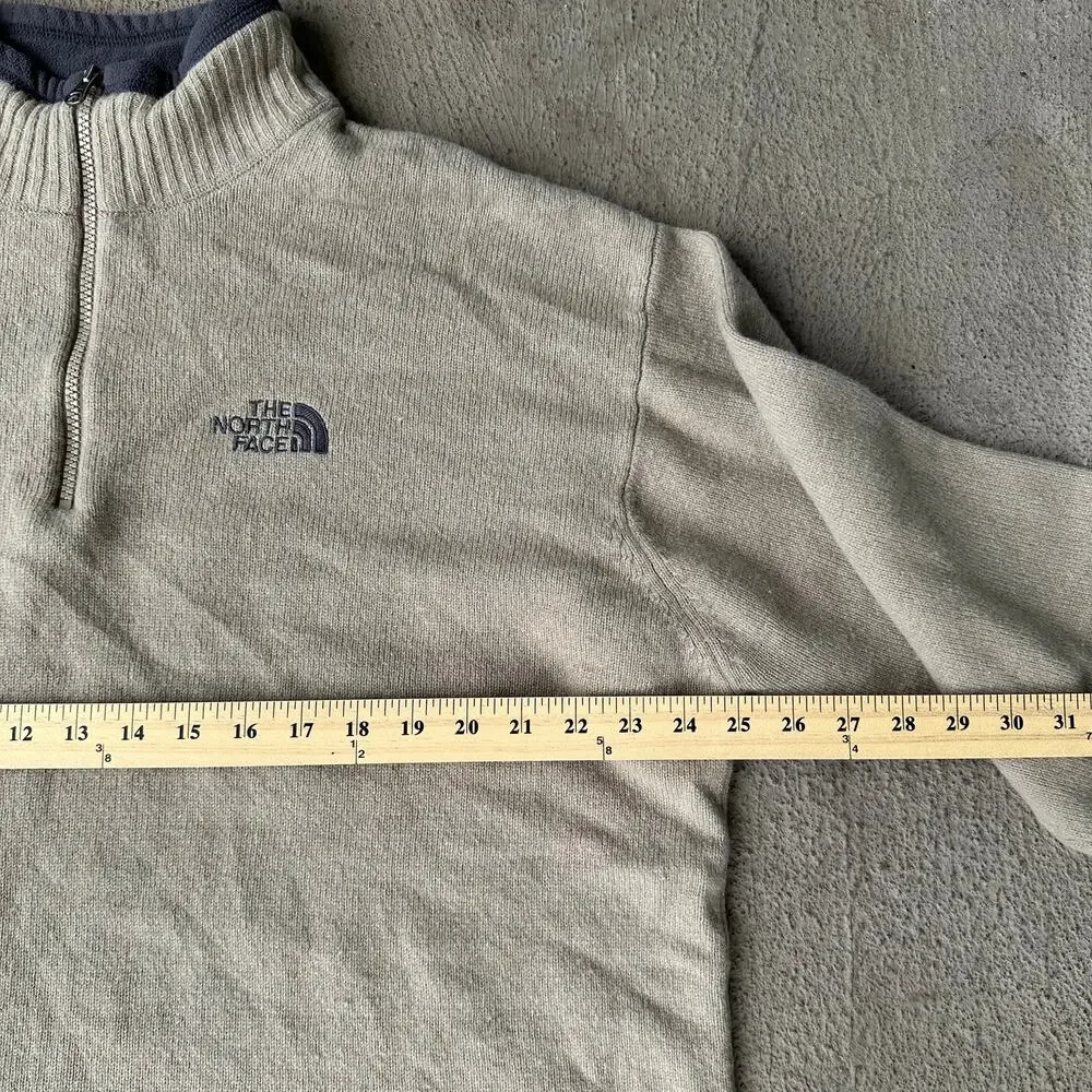 The North Face A5 Series 80% Lambswool Quarter Zip Sweater size XL